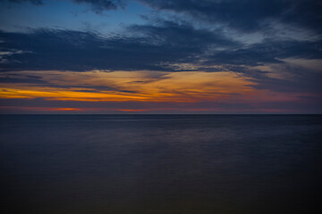 After sunset in the Baltic Sea