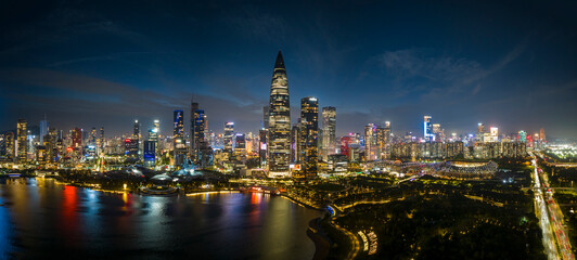 Shenzhen skyline at Night
