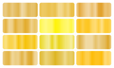 Elegant gold leaf gradient set with metallic shine and rich golden tones, perfect for luxury branding, wedding accents, and premium artistic digital backdrops.