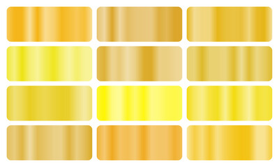 Elegant gold leaf gradient set with metallic shine and rich golden tones, perfect for luxury branding, wedding accents, and premium artistic digital backdrops.