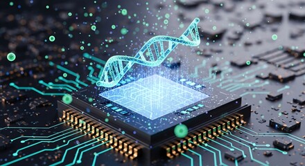 Biotechnology Chip with DNA Hologram