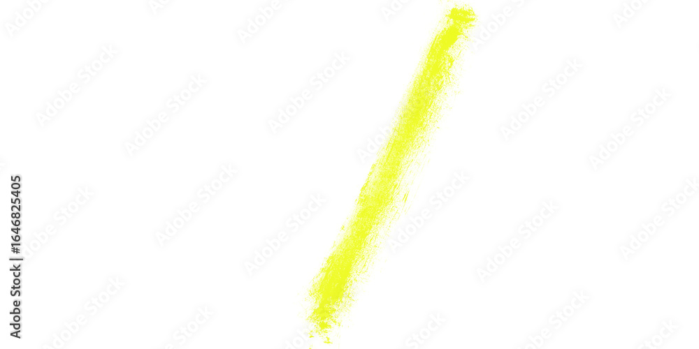Poster a single diagonal yellow stripe with a slight gradient on a black background in a simple illustratio