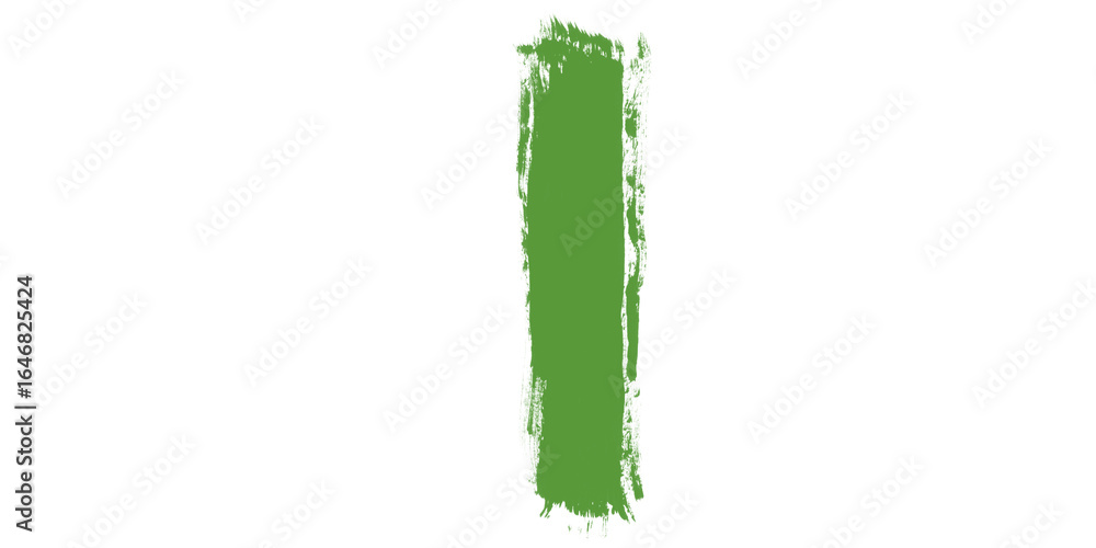 Poster a vertical green stripe on a black background with slight pixelation and rough edges visible clearly