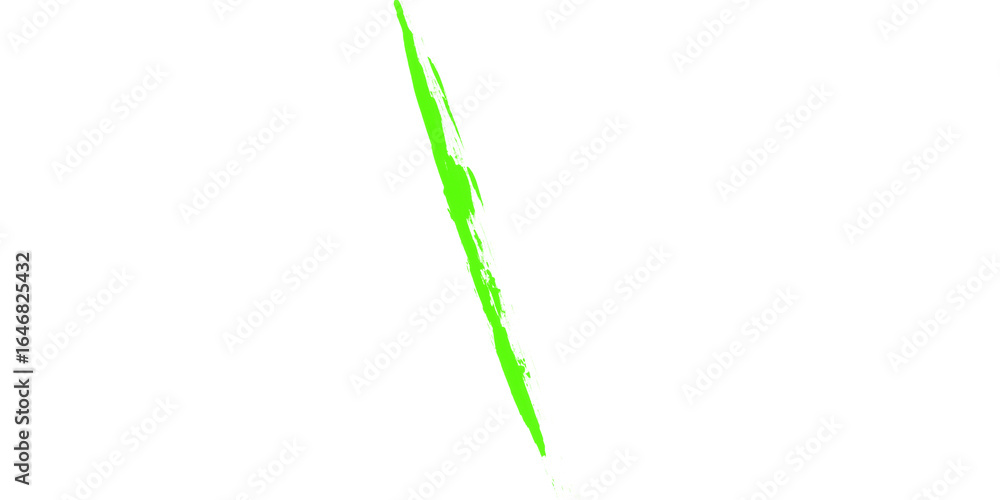 Poster a diagonal green line with pixelated edges against a stark black background in a simple composition