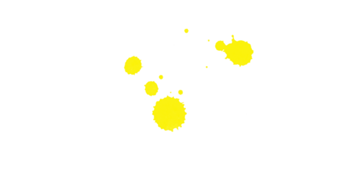 A simple pixelated image showing various yellow circles scattered on a black background in a basic design