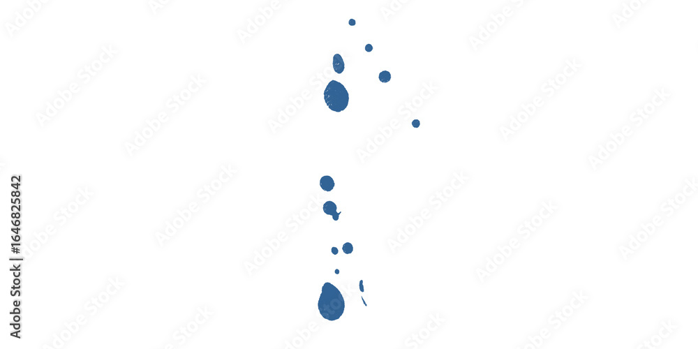 Poster a scattered arrangement of blue squares against a stark black background creating a visual pattern