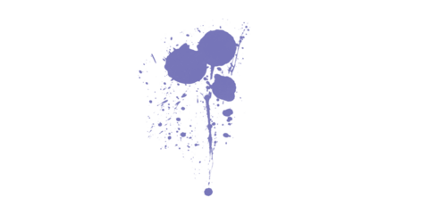 Abstract pixelated image of a blue shape with dripping elements on a black background, digital art style