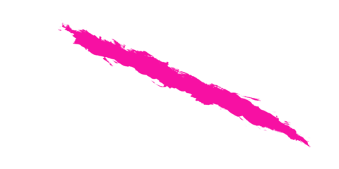 A diagonal pink line composed of pixels against a black background in a simple digital drawing