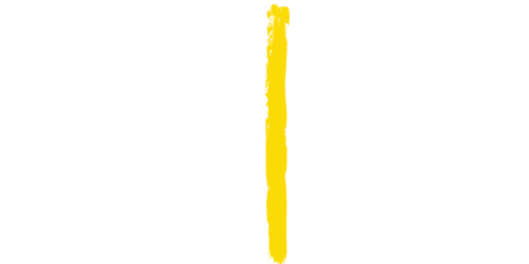 A simple image featuring a vertical yellow line against a completely black background in the center