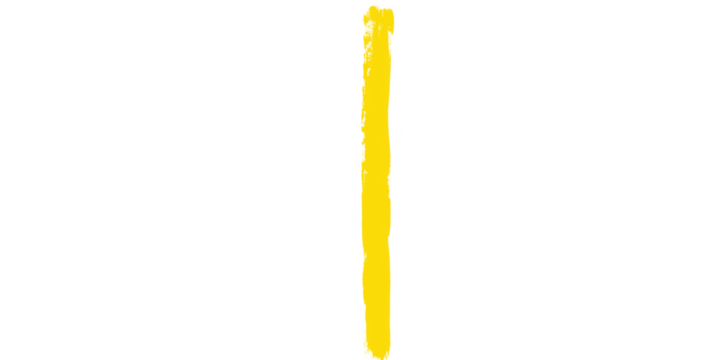 A simple image featuring a vertical yellow line against a completely black background in the center