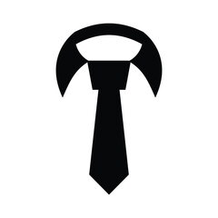 tie glyph icon illustration vector graphic.eps