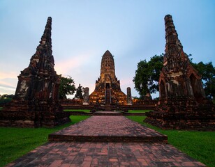 Obraz premium Ancient temple complex at dawn (1)