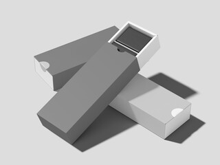 Blank Chocolate Box Mockup with Packaging and Product Presentation
