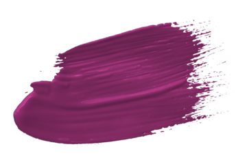 Purple brush isolated on transparent background