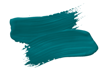 Green brush isolated on transparent background