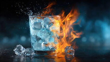 Ice water and fire