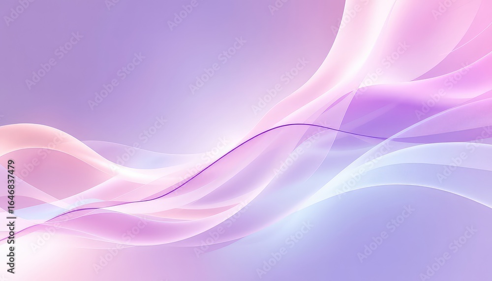Poster subtle pastel shades create a soft and dreamy abstract flowing background with delicate curves and g