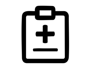Fototapeta premium Medical Icons 11B : Medical Chart, record, hospital, diagnosis, patient, healthcare, file, paper, data, form, notes, doctor, nurse,