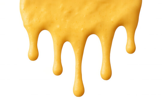 Melted cheese cascading, revealing golden texture and smooth liquid flow against clean backdrop