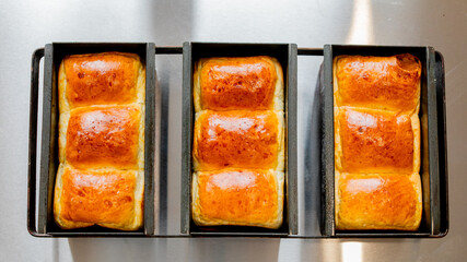 Golden rolls glisten like autumn sunsets, whispering of harvest feasts and cozy kitchens on World...