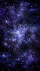 Deep space nebula filled with stars