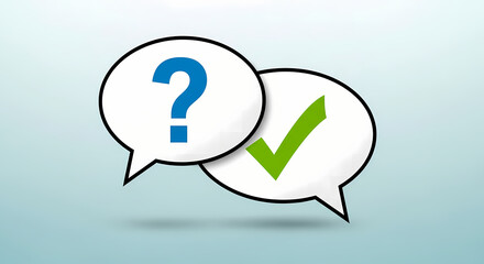 question mark speech bubble