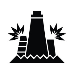 Coal Power Icon Vector Illustration