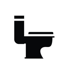 WC icon set. Toilet, restroom, man and woman, bathroom, disabled, dumpster, toilet paper, infant - stock vector.