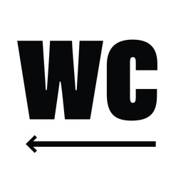 WC icon set. Toilet, restroom, man and woman, bathroom, disabled, dumpster, toilet paper, infant - stock vector.