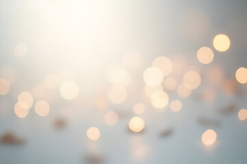 Abstract Golden Bokeh Lights Background with Soft Focus Effect