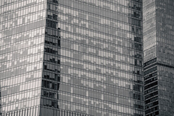 blue wall business buildings architectural background