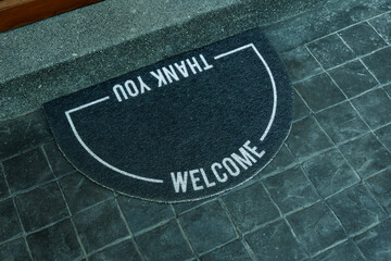 Modern Welcome Door Mat,Welcome Carpet,Simple home indoor interior.