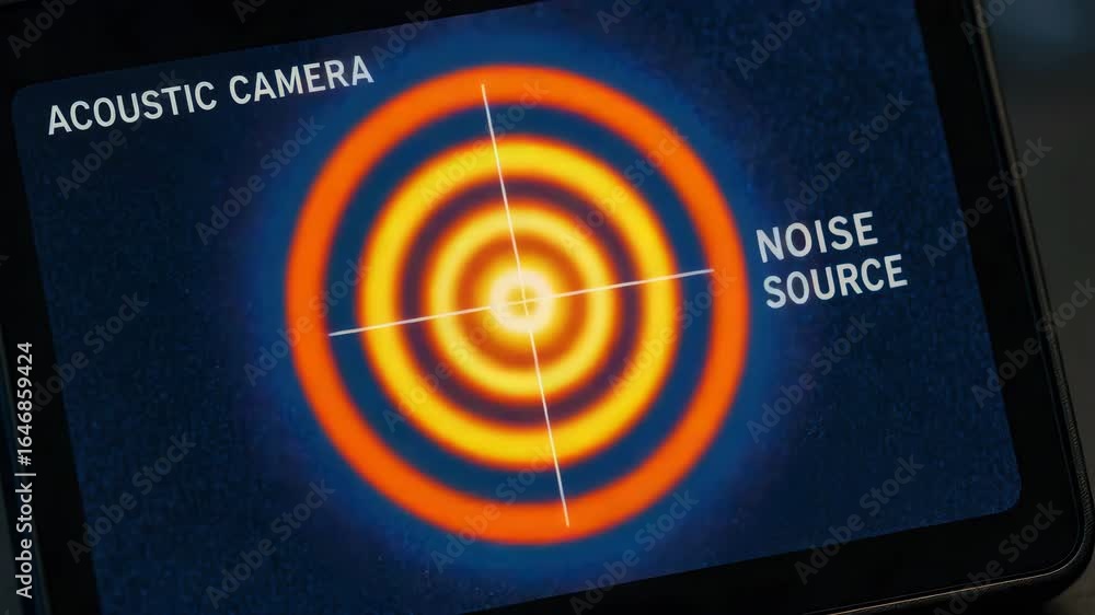 Aufkleber acoustic camera technology for noise source detection enhances inspection and monitoring industry im