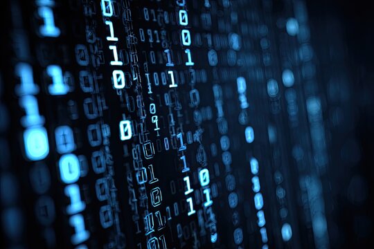 Abstract digital binary code (1)