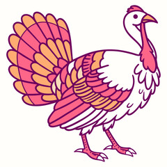 Colorful Vector Illustration of Birds on White Background