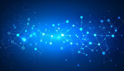 Abstract digital network graphic