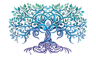 Detailed Celtic Tree of Life Tattoo Symbolizing Growth and Eternity Isolated on Transparent Background