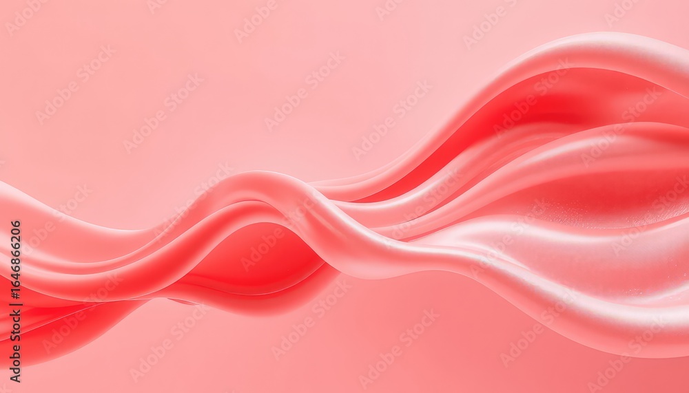 Aufkleber delicate flowing texture in a soft coral hue, creating a sense of movement and gentle elegance again