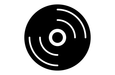 レコードのシンプルなベクターアイコン