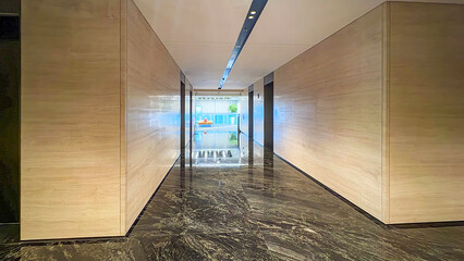 corridor in a modern building
