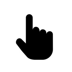 Obraz premium Simple Black and White point arrow flat black icon SVG