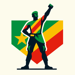 Fototapeta premium Celebrating Kongo Independence Day 