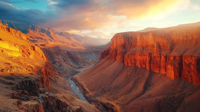 tingo colorado canyon ancash peruvian landscape video