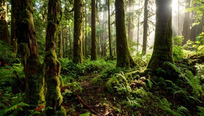 Obraz premium forest in the morning