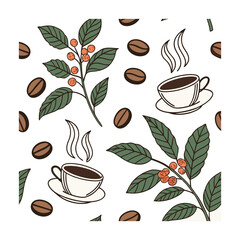 International coffee day graphic illustration