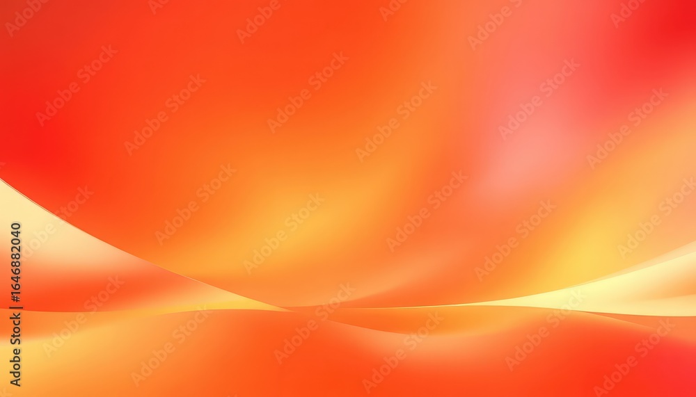 Aufkleber vibrant orange gradient background with soft light and flowing curves creating an inviting and warm 