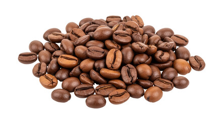 Isolated Pile of Coffee Beans
