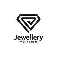 Jewellery diamond logo icon design
