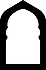 Elegant Islamic Arch Door and Window Frame for Mosque Design

