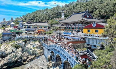  Buddhist temple Haedong Yonggung  in Gijang-gun, Busan, South Korea.